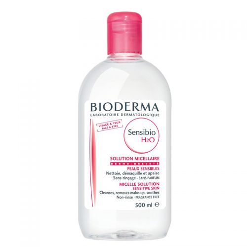 Bioderma Sensibio H2O hassas ciltler için misel temizleme suyu şişesi