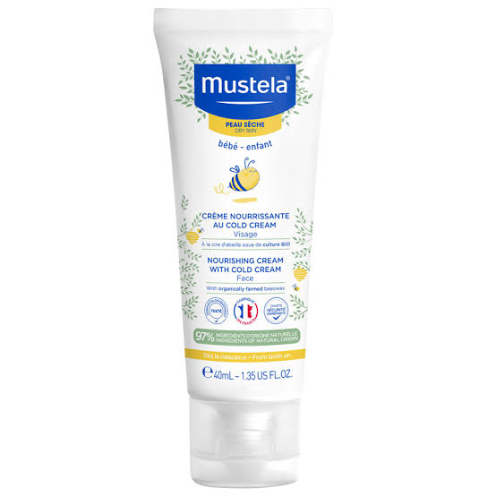 Mustela bebek ve çocuk kuru cilt besleyici soğuk krem