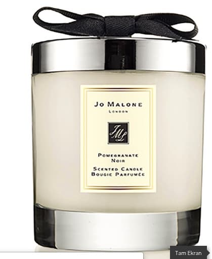 Jo Malone Pomegranate Noir kokulu mum üstünde siyah kurdele
