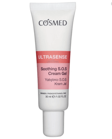 Beyaz tüpte COSMED ULTRASENSE Yatıştırıcı S.O.S Krem Jel
