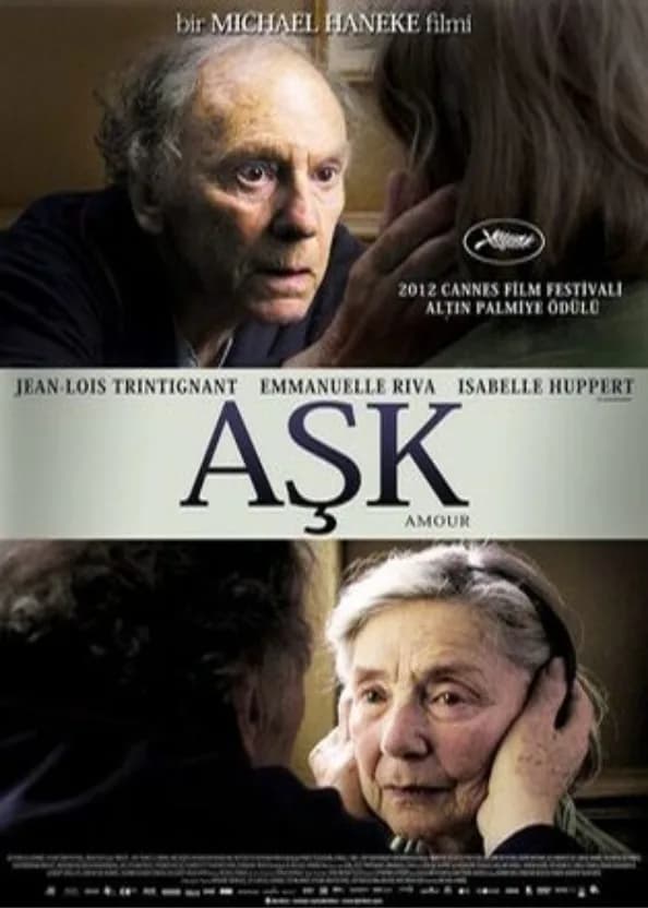 Michael Haneke'nin Aşk filmi posteri, yaşlı çiftin duygusal bir anı