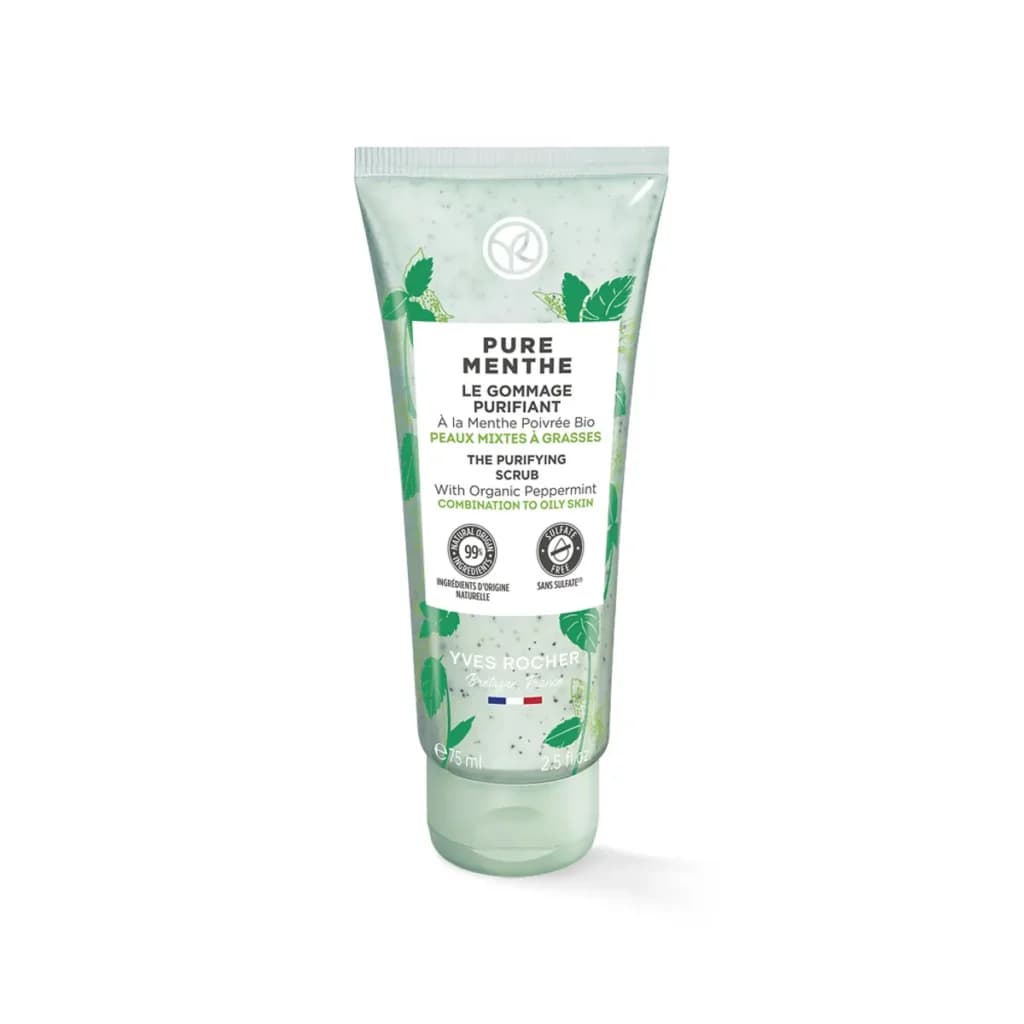 Yves Rocher Pure Menthe organik nane arındırıcı peeling karma yağlı ciltler