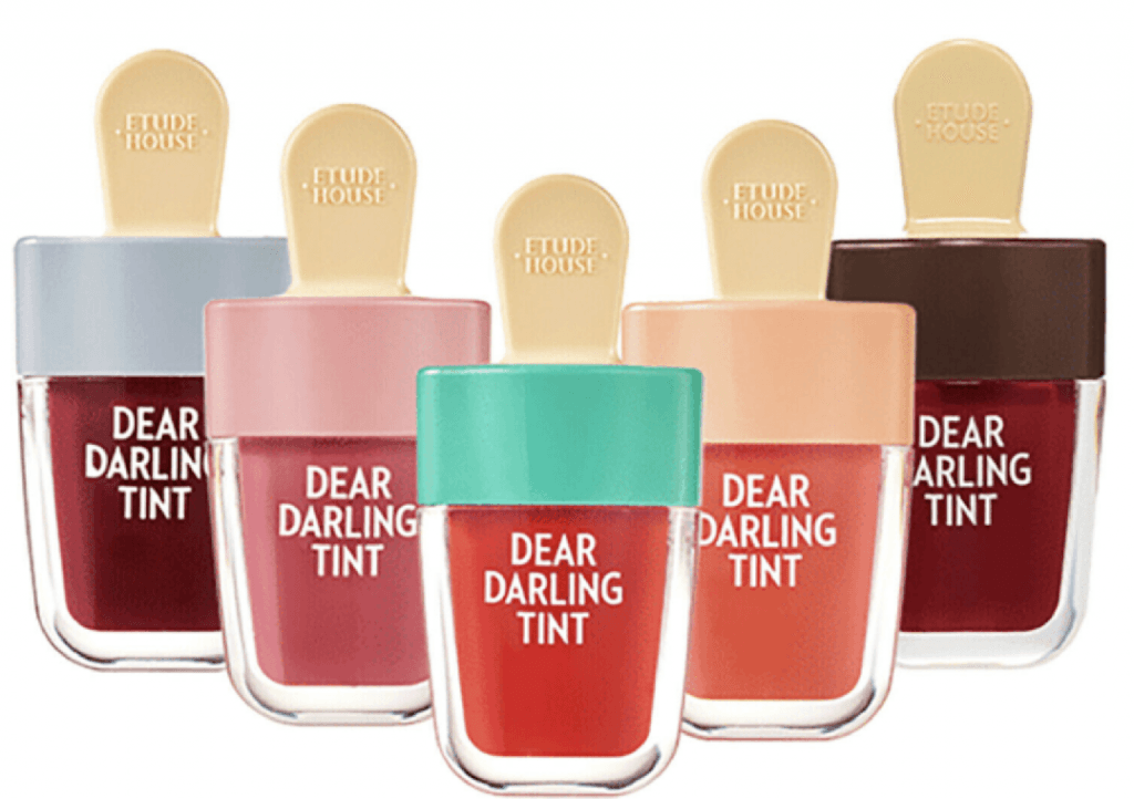 Etude House dondurma şeklinde Dear Darling Tint dudak renklendiricileri