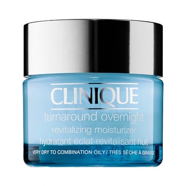 Clinique Turnaround Overnight canlandırıcı nemlendirici mavi cam kavanoz gümüş kapakla
