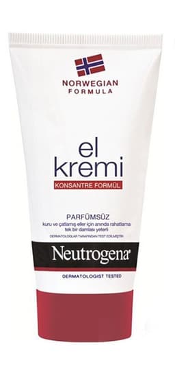 Neutrogena Norveç Formülü parfümsüz konsantre el kremi kuru çatlak ellere