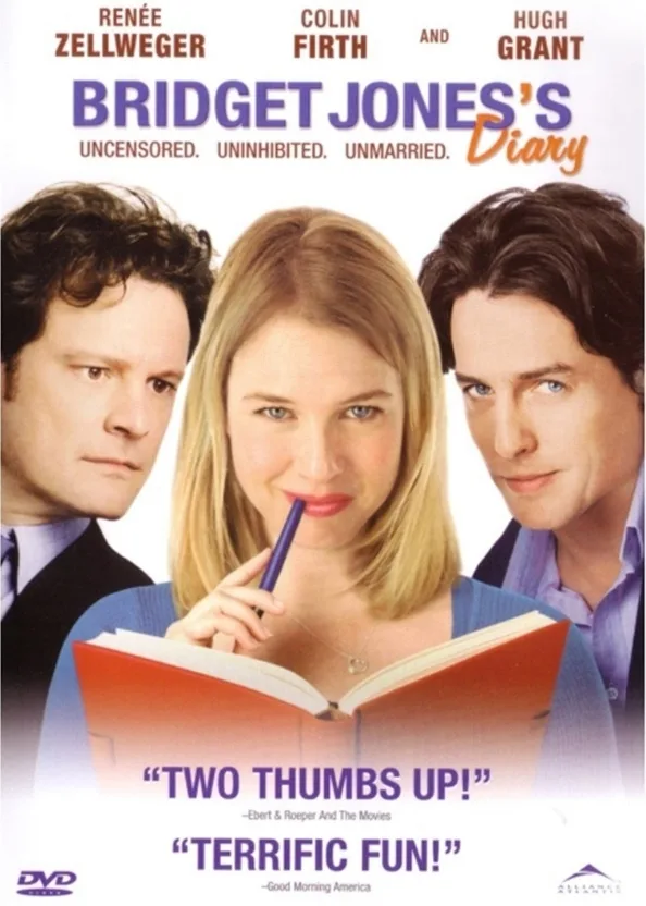 Bridget Jones's Diary filmi afişi Renée Zellweger Colin Firth Hugh Grant