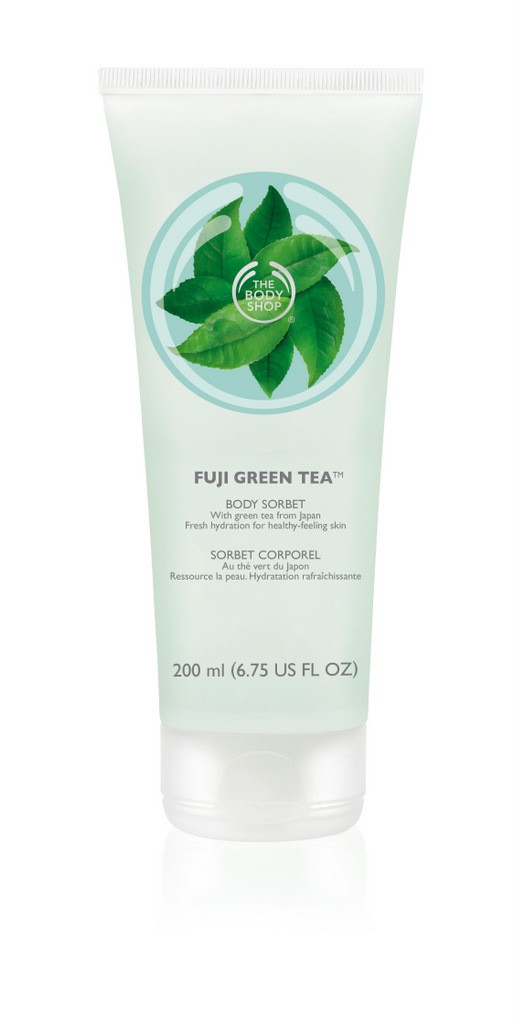Yeşil çaylı The Body Shop Fuji Green Tea vücut sorbesi ürünü