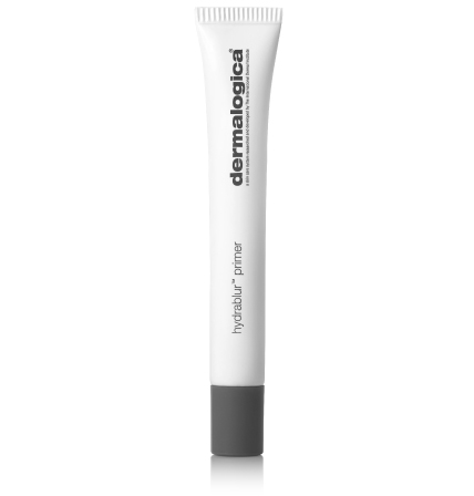 Koyu gri kapaklı dik duran Dermalogica hydrablur primer beyaz tüp