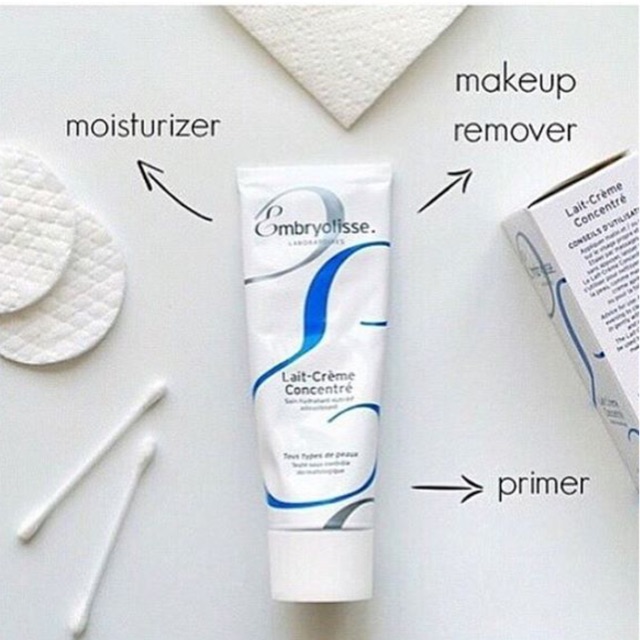 Embryolisse Lait-Crème Concentré nemlendirici makyaj temizleyici ve baz olarak kullanımı