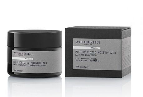 Atelier Rebul Pre-Probiyotik Nemlendirici kremi ve kutusu beyaz arka planda