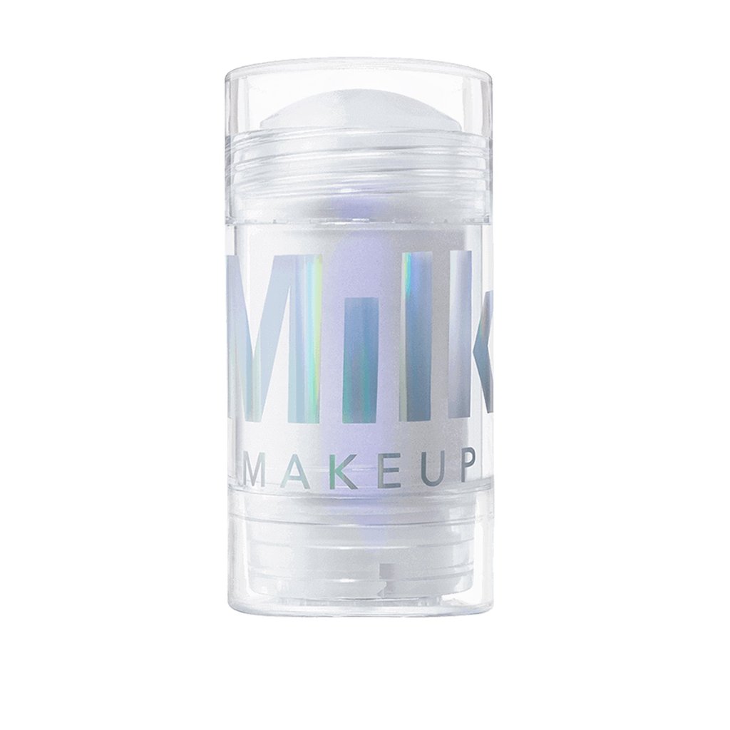 Milk Makeup şeffaf stick kozmetik ürünü holografik MILK yazısıyla