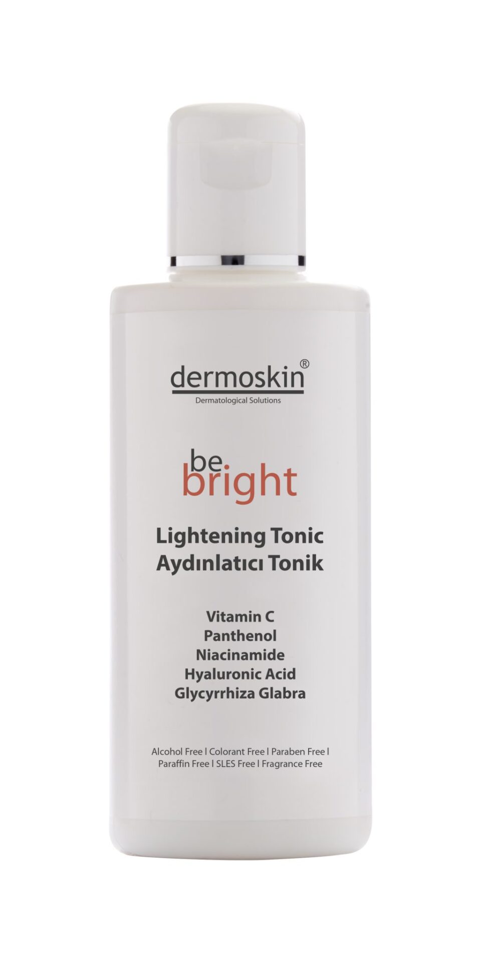 Dermoskin be bright Aydınlatıcı Tonik beyaz şişe ürün bilgileriyle