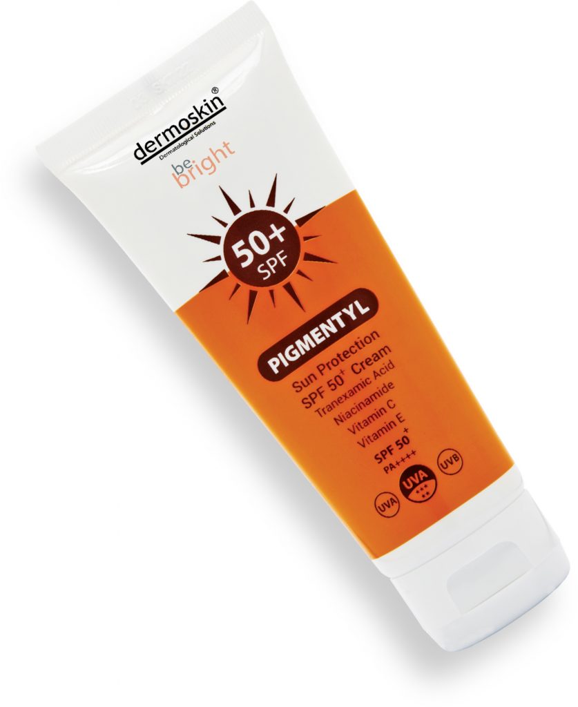 Dermoskin Pigmentyl SPF 50+ güneş koruyucu krem UVA UVB