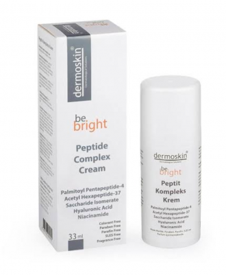 Dermoskin be.bright Peptit Kompleks Krem ürün kutusu ve şişesi