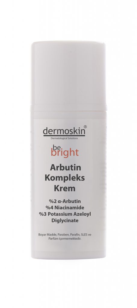 Dermoskin be bright Arbutin Kompleks Krem a-Arbutin Niasinamid içeren cilt kremi