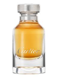 Cartier parfüm şişesi amber renkli sıvı gümüş kapaklı