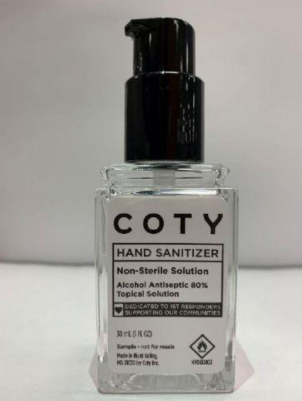 Coty alkol bazlı el dezenfektanı pompalı şişesi 30 ml