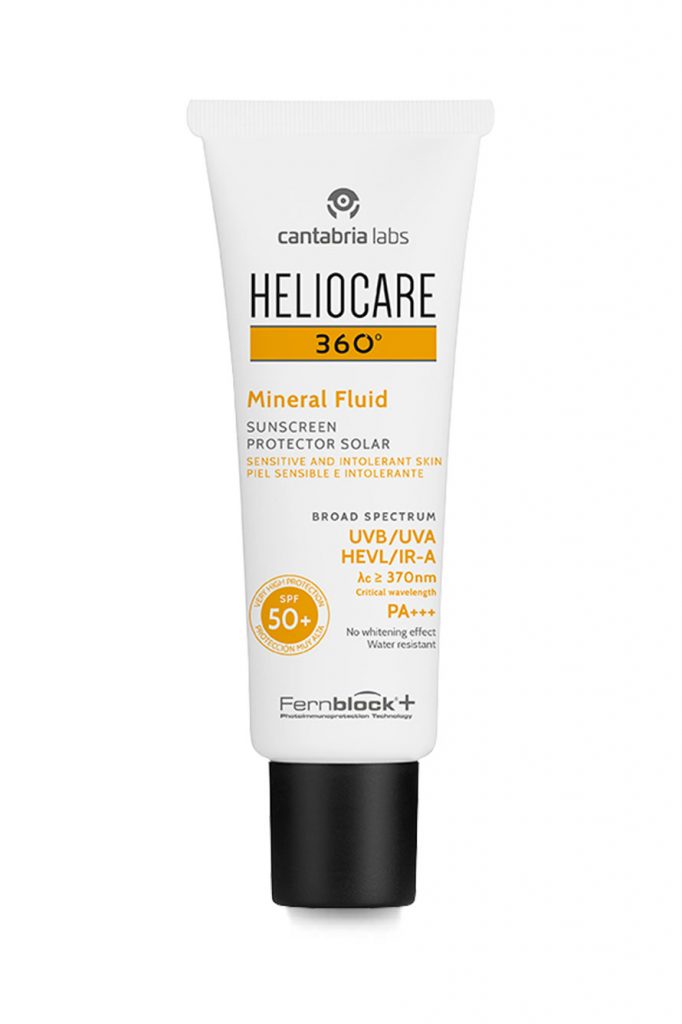 Heliocare 360° Mineral Fluid SPF 50+ güneş kremi, hassas ciltler için