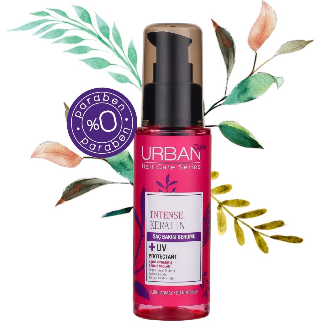Urban Care yoğun keratin saç bakım serumu UV korumalı 0% paraben