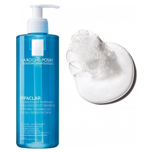 La Roche-Posay Effaclar jel temizleyici ve köpüklü ürün dokusu