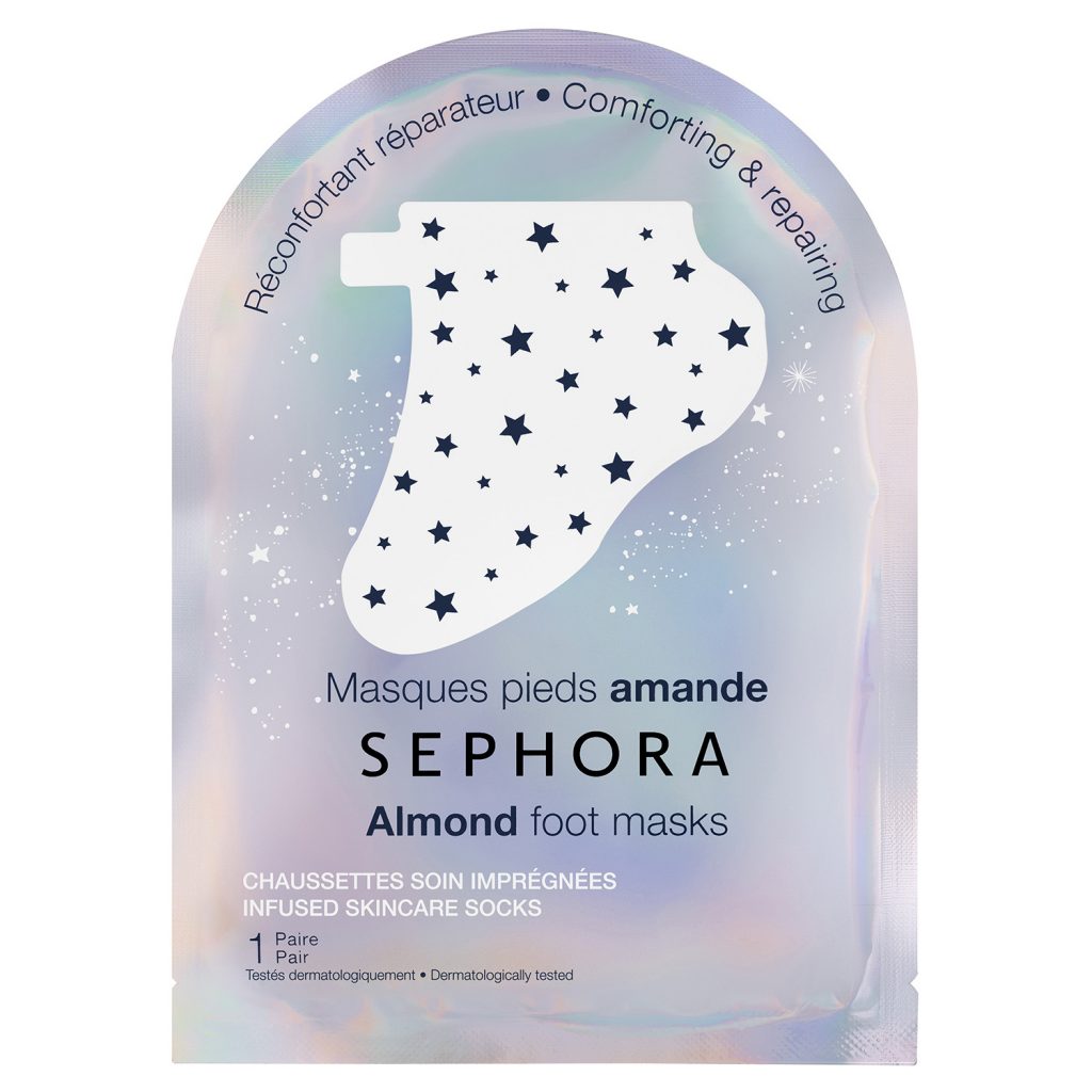 Sephora bademli ayak maskesi rahatlatıcı ve onarıcı bakım çorapları
