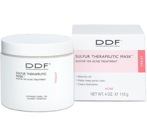 DDF Sülfür Terapötik Maske ve kutusu sivilce tedavisi için yüz maskesi