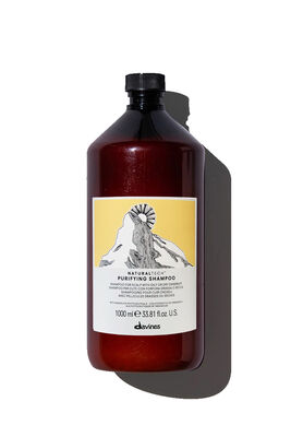 Davines Naturaltech Purifying Şampuan büyük boy şişe beyaz fonda