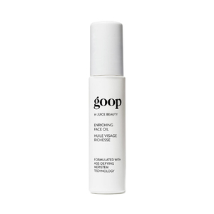 Goop by Juice Beauty zenginleştirici yüz yağı beyaz şişesi