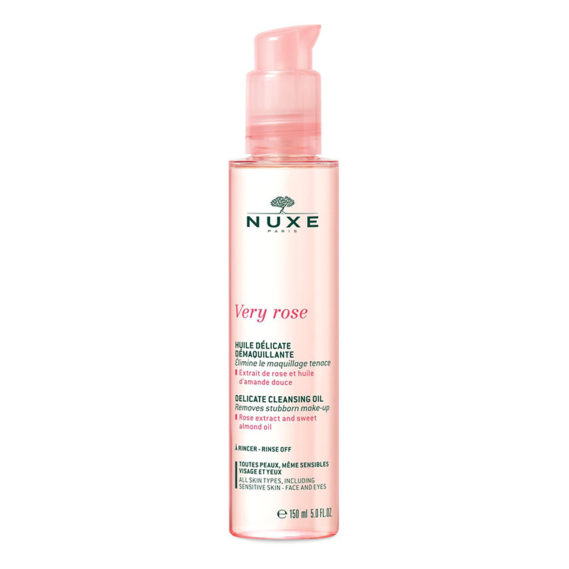 NUXE Very Rose hassas gül özlü badem yağlı temizleme yağı