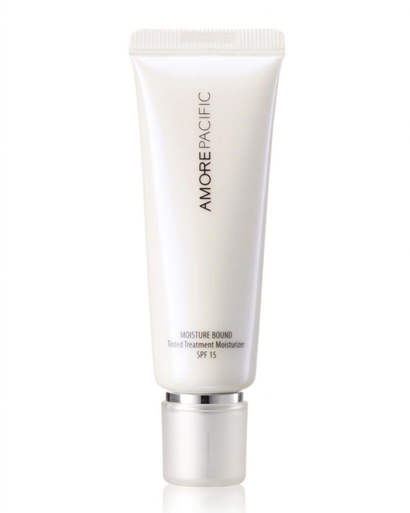 Amore Pacific Moisture Bound renkli nemlendirici SPF 15 beyaz tüp