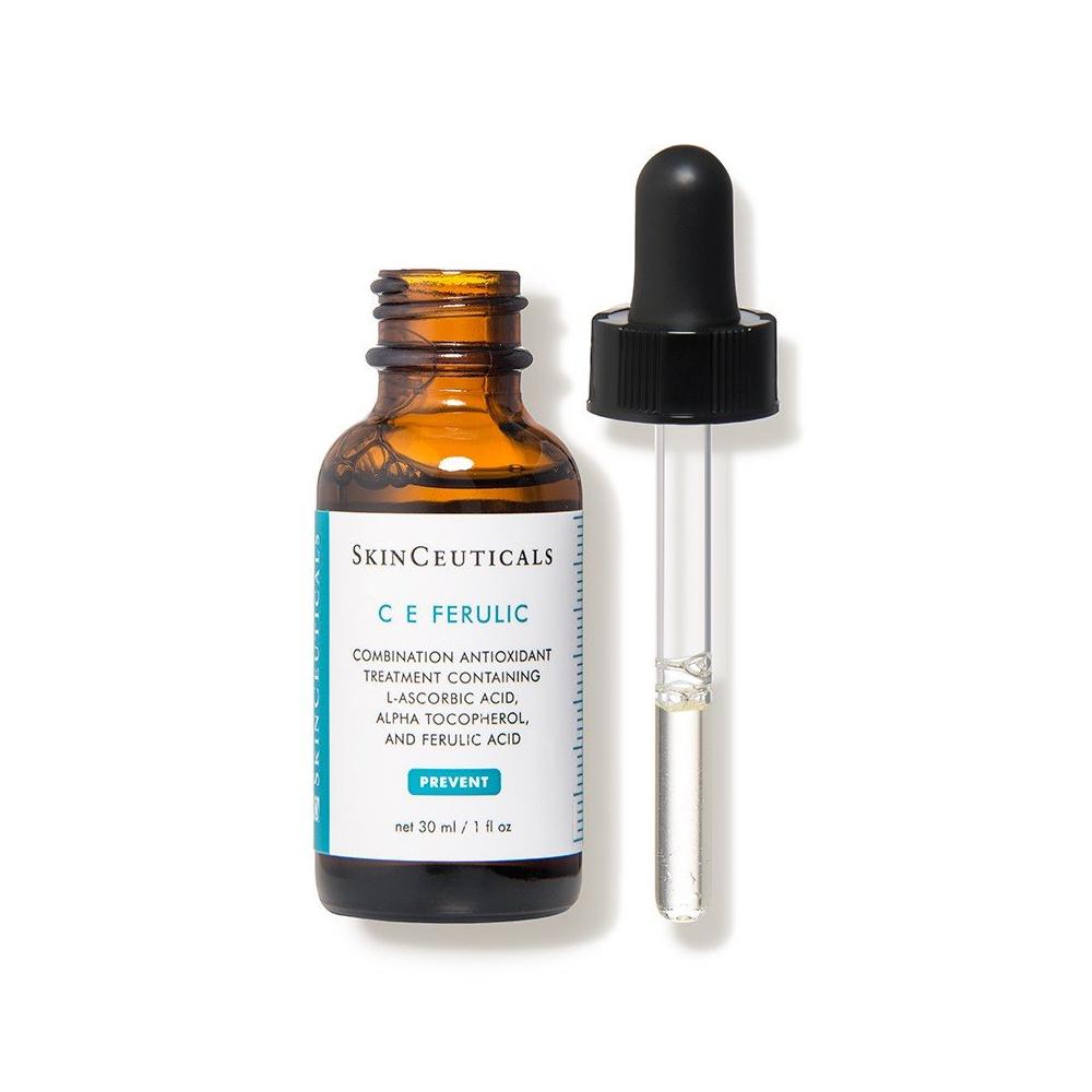 SkinCeuticals CE Ferulic antioksidan serum şişesi ve damlalık