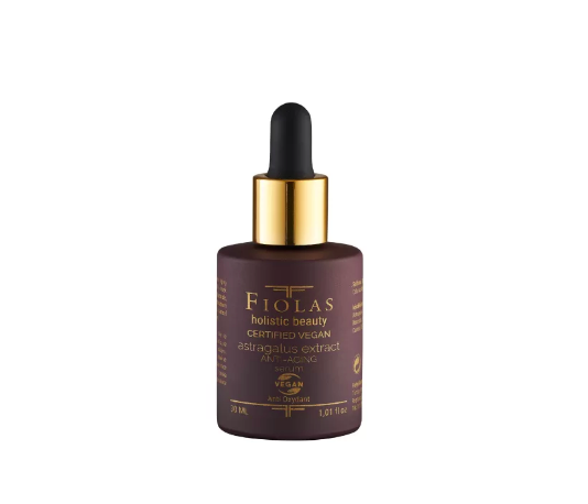 Fiolas holistik güzellik astragalus özlü sertifikalı vegan yaşlanma karşıtı serum