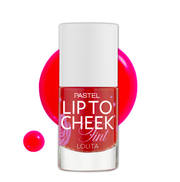 Pastel Lip To Cheek Tint Lolita pembe/kırmızı renkli kozmetik şişesi