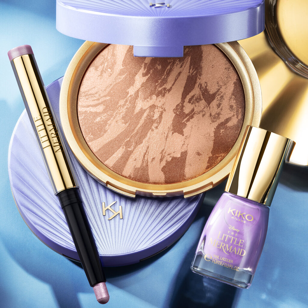 Kiko Milano Disney Little Mermaid makyaj koleksiyonu bronzlaştırıcı göz kalemi oje