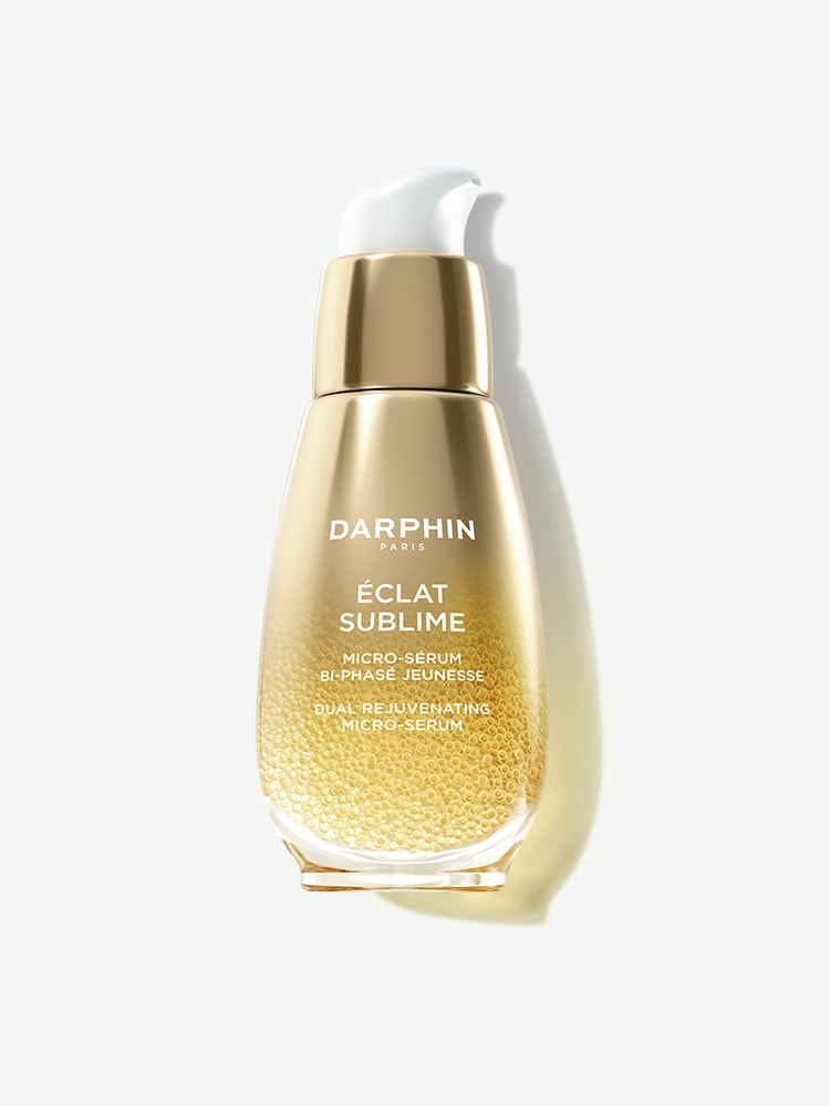 Darphin Éclat Sublime altın rengi bi-fazlı gençleştirici mikro-serum şişesi