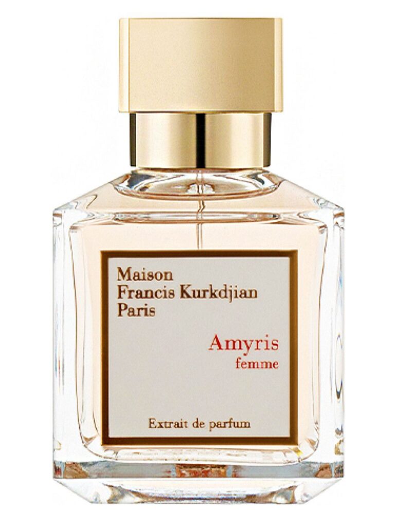 Maison Francis Kurkdjian Amyris femme parfüm şişesi altın kapaklı