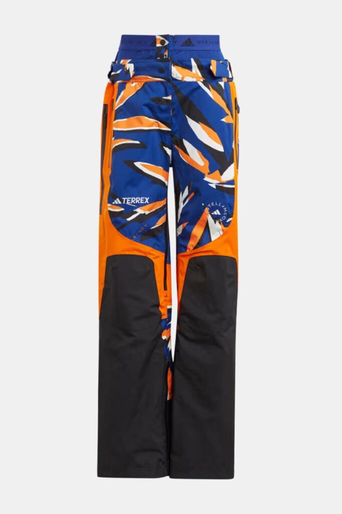 Adidas Terrex Stella McCartney mavi turuncu siyah desenli kayak pantolonu