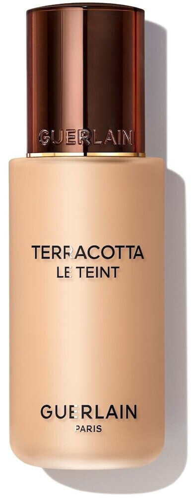 Guerlain Terracotta Le Teint fondöten şişesi açık ten rengi bronz kapak