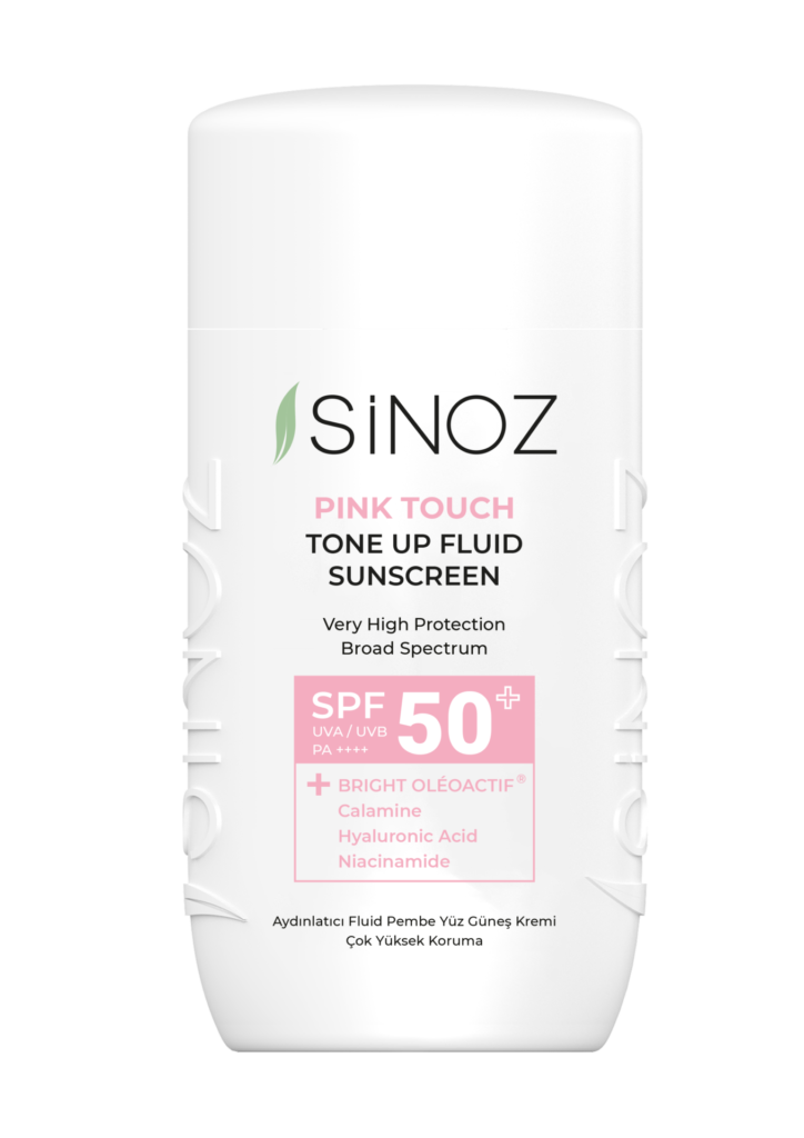 Sinoz Pink Touch Tone Up Fluid SPF 50+ Güneş Kremi