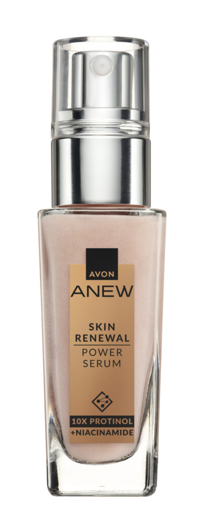 Avon Anew cilt yenileyici serum protinol ve niasinamid içeren şişe
